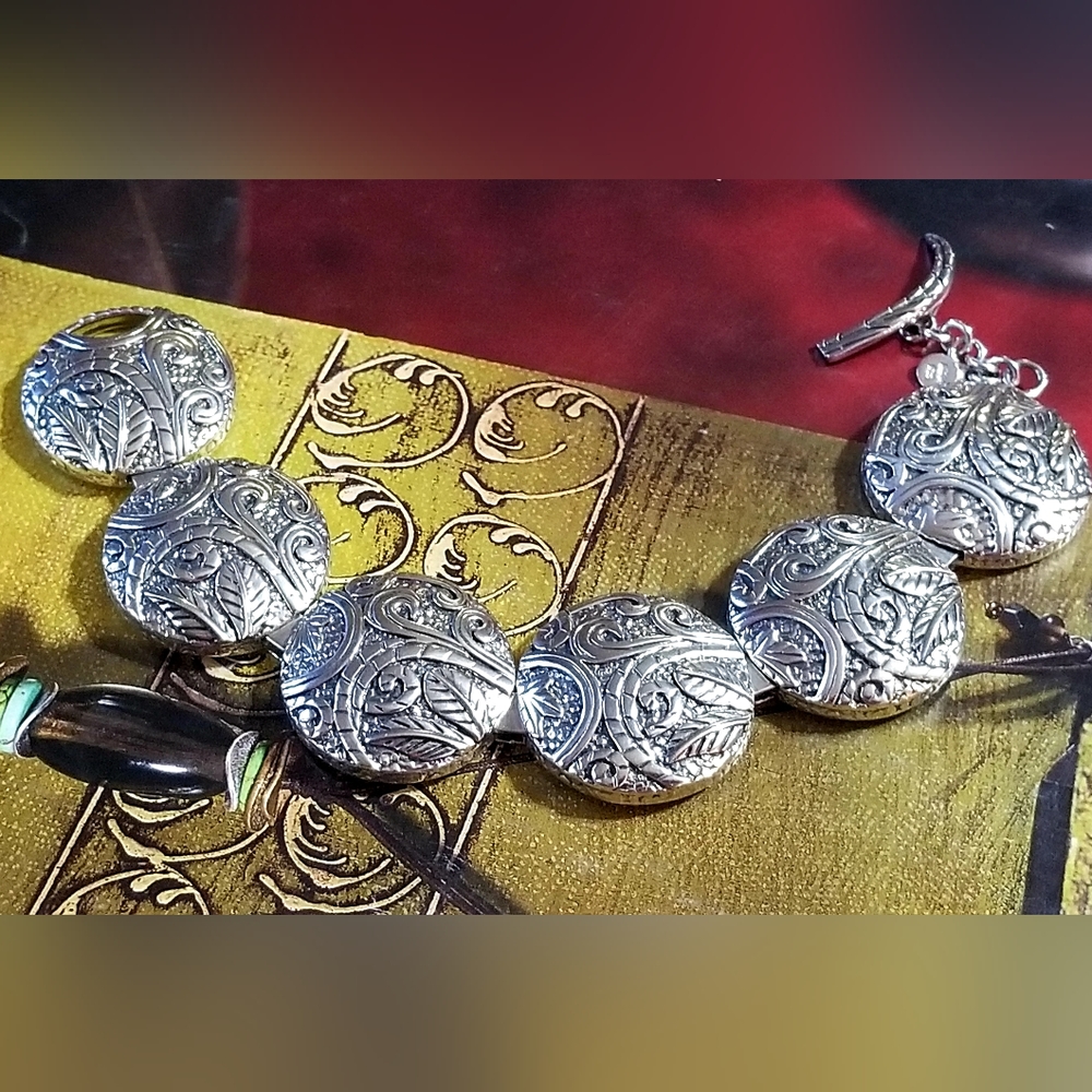 Silpada Sterling Silver Ancient Scroll Bracelet